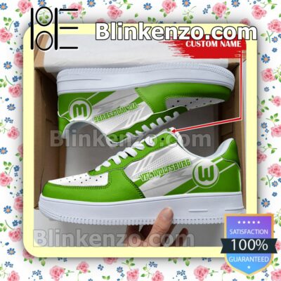 Personalized Bundesliga VfL Wolfsburg Custom Name Nike Air Force Sneakers