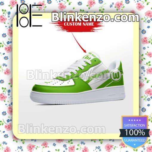 Personalized Bundesliga VfL Wolfsburg Custom Name Nike Air Force Sneakers a