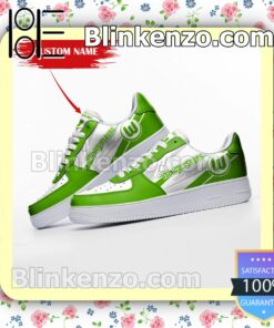 Personalized Bundesliga VfL Wolfsburg Custom Name Nike Air Force Sneakers b