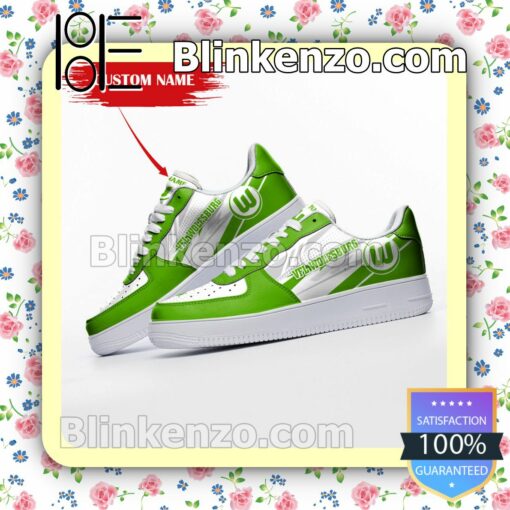 Personalized Bundesliga VfL Wolfsburg Custom Name Nike Air Force Sneakers b