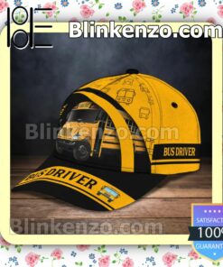 Personalized Bus Driver School Bus Black And Yellow Baseball Caps Gift For Boyfriend b
