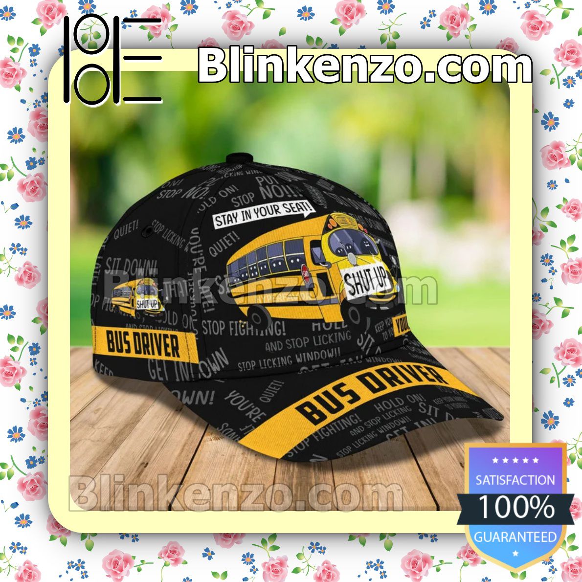 Where To Buy Personalized Bus Driver School Bus Stay In Your Seat Shut Up Baseball Caps Gift For Boyfriend