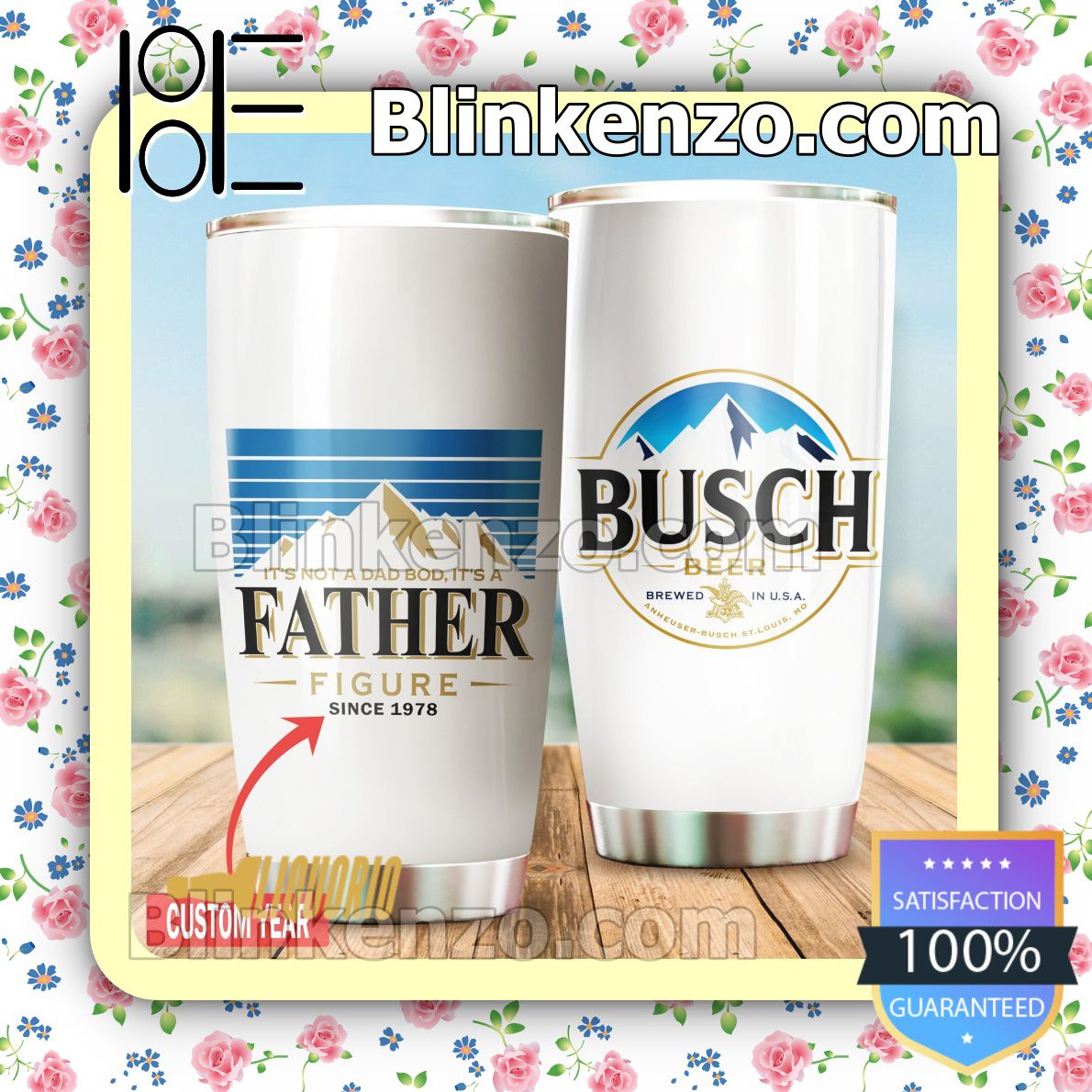 Personalized Busch Beer 30 20 Oz Tumbler