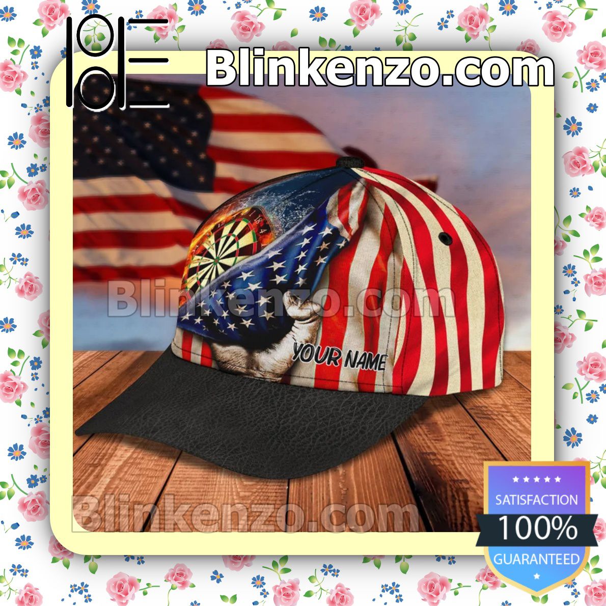 eBay Personalized Darts American Flag Baseball Caps Gift For Boyfriend