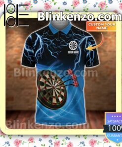 Personalized Darts Lightning Blue Custom Polo Shirt