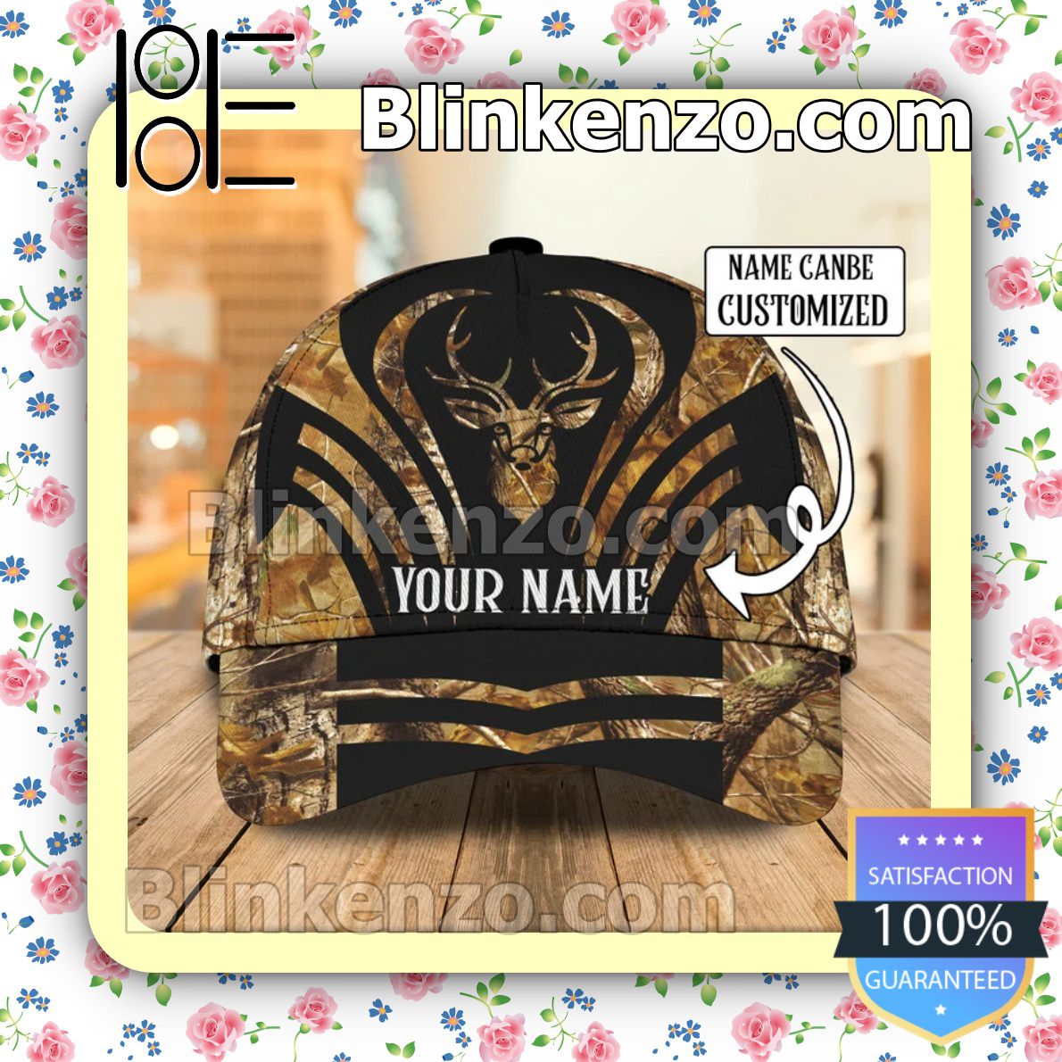 Personalized Deer Hunting Deer Hunter Love Baseball Caps Gift For Boyfriend