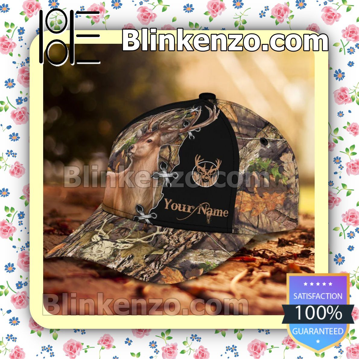  Ships From USA Personalized Deer Hunting In The Forest Baseball Caps Gift For Boyfriend