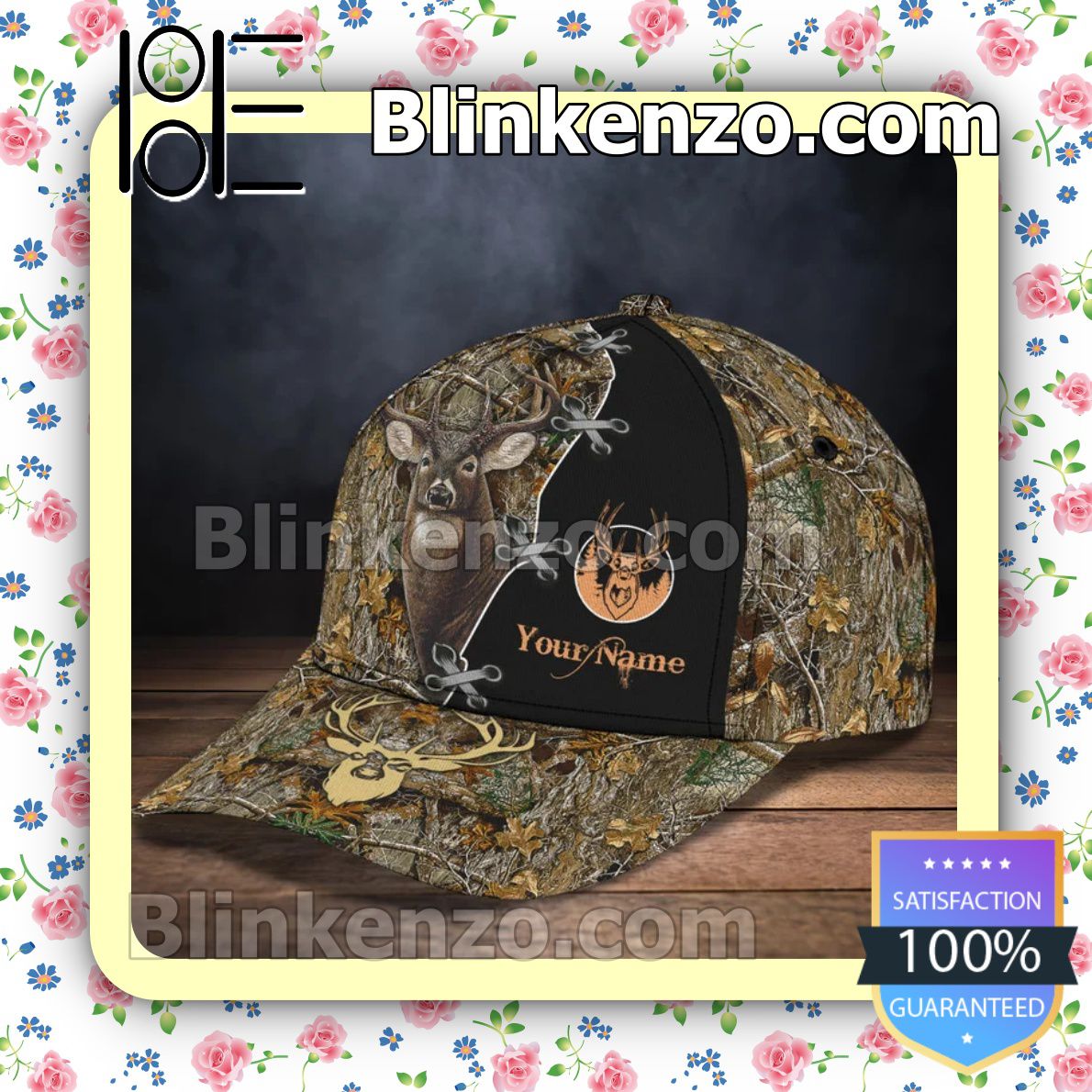 Print On Demand Personalized Deer Hunting Realtree Baseball Caps Gift For Boyfriend