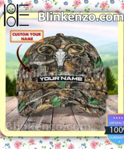 Personalized Deer Hunting Skull Forest Baseball Caps Gift For Boyfriend