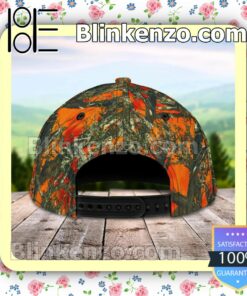 Personalized Deer Hunting Skull Realtree Orange Camo Baseball Caps Gift For Boyfriend c