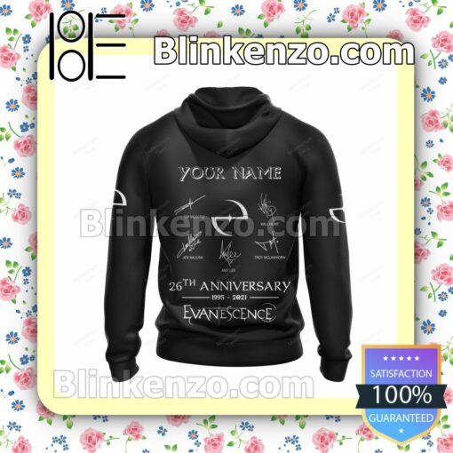 Personalized Evanescence Rock Band Signatures Hooded Sweatshirt a