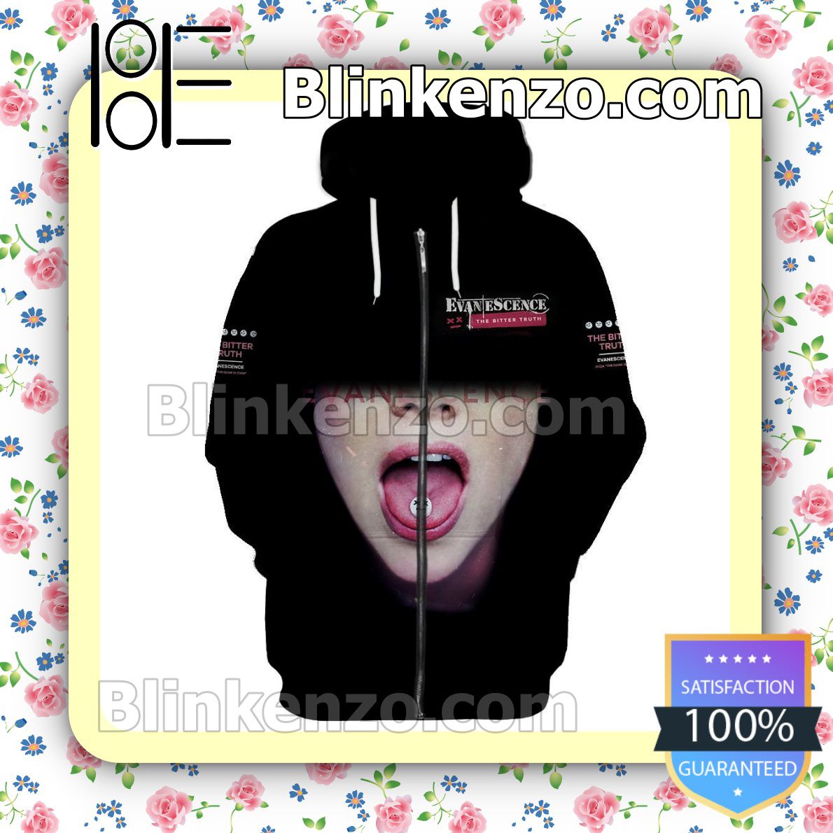 Personalized Evanescence The Bitter Truth Album Cover Hooded Sweatshirt