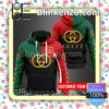 Personalized Gucci Mix Color Red Green And Black Fleece Hoodie, Pants
