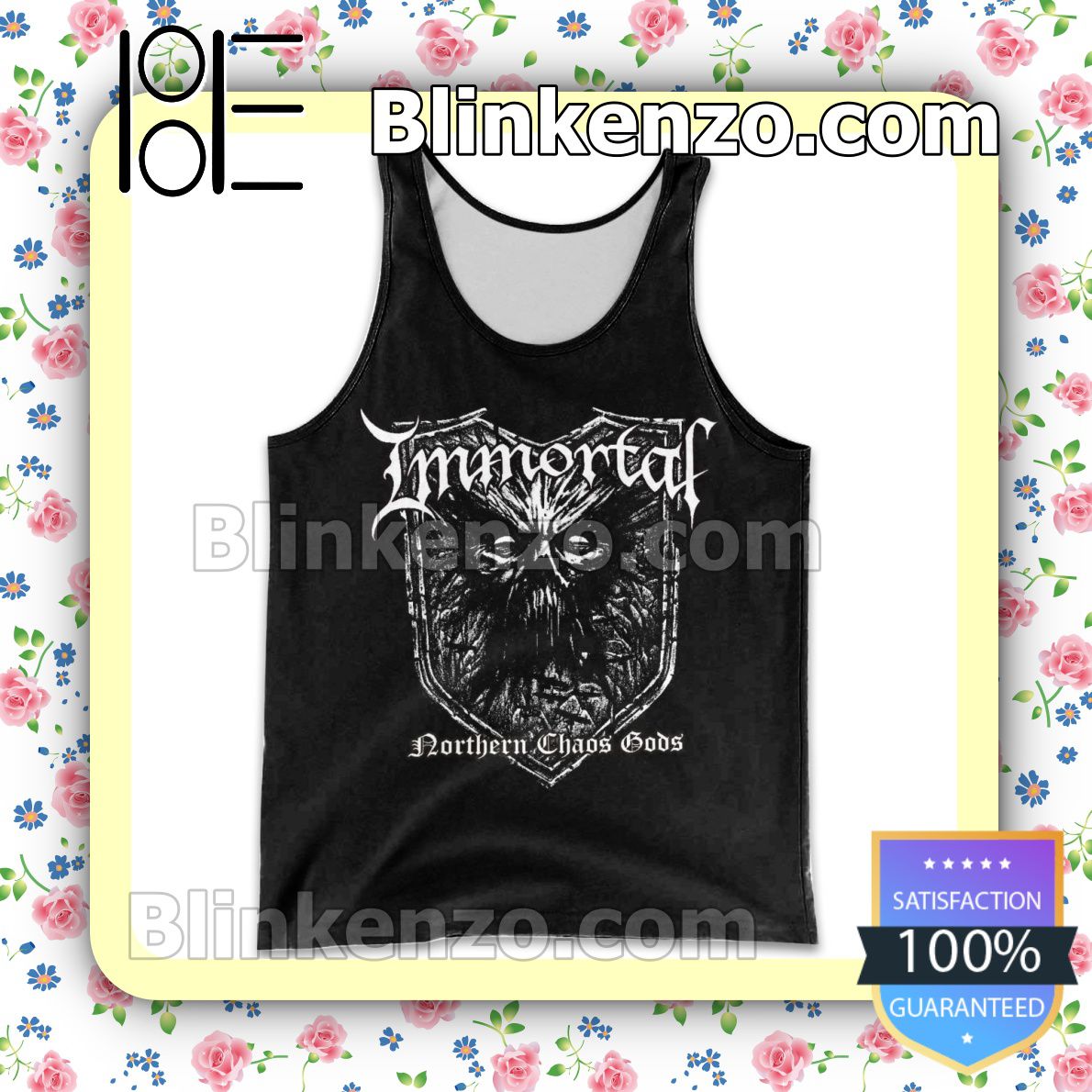 Personalized Immortal Northern Chaos Gods Album Cover Womens Tank Top