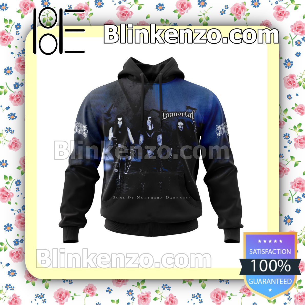 Personalized Immortal Sons Of Northern Darkness Album Cover Hooded Sweatshirt