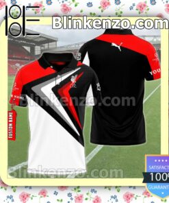 Personalized Liverpool F.c. And Puma Logo Red Black White Custom Polo Shirt
