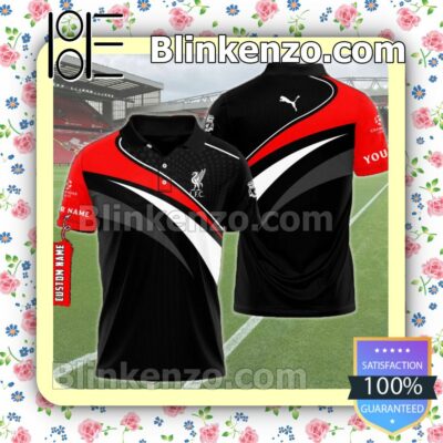 Personalized Liverpool F.c. Champions League And Puma Logo Custom Polo Shirt