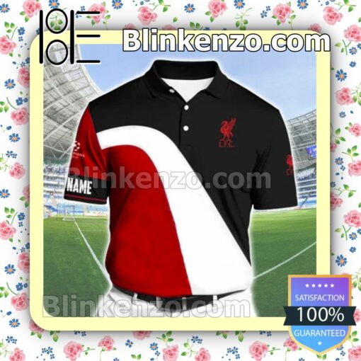 Personalized Liverpool F.c. Red Black White Style Basic Custom Polo Shirt