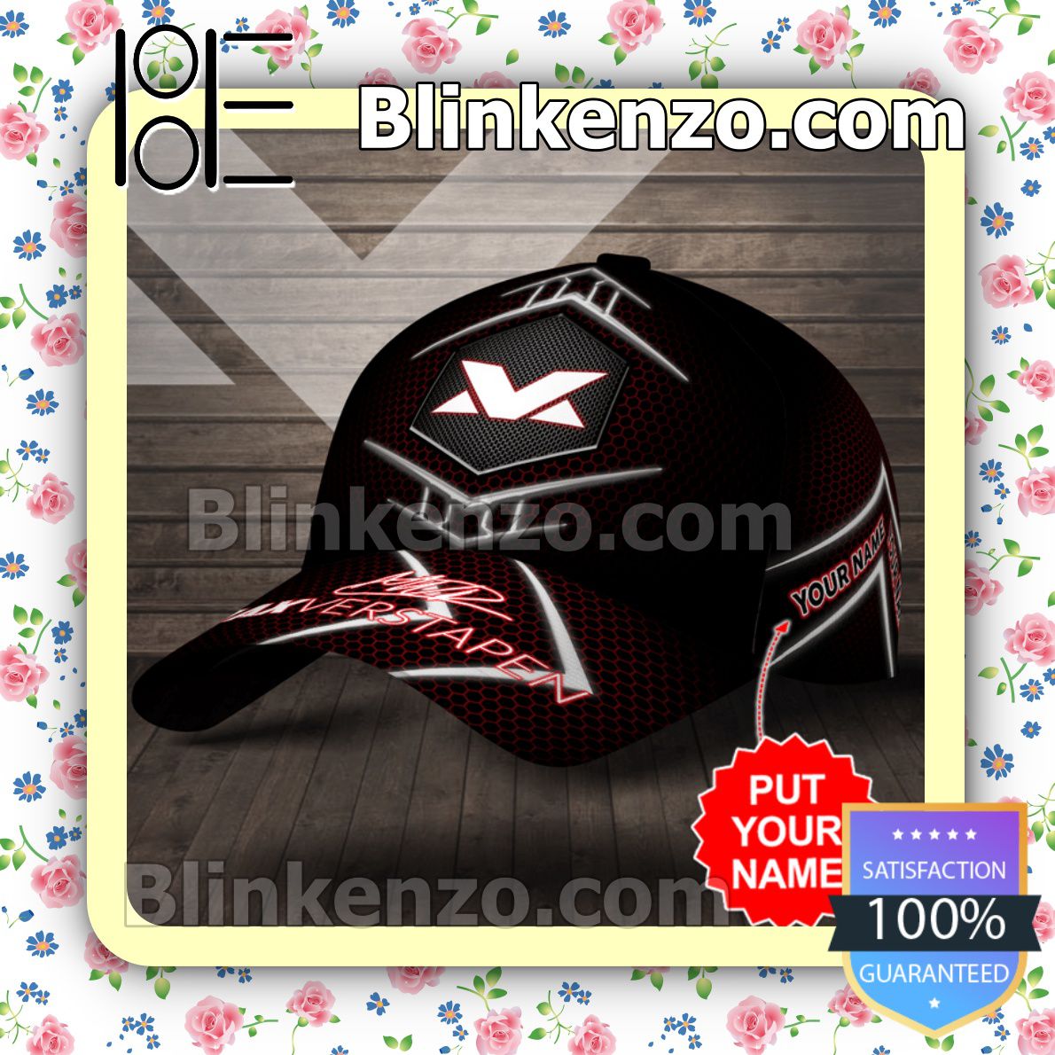 Top Personalized Max Verstappen Signature Baseball Caps Gift For Boyfriend