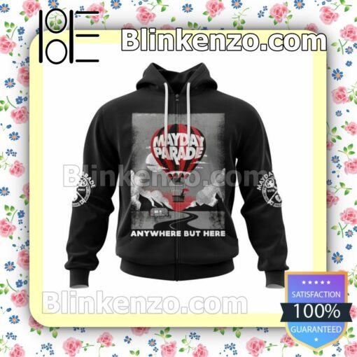 Personalized Mayday Parade Anywhere But Here Album Cover Hooded Sweatshirt