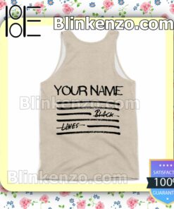 Personalized Mayday Parade Black Lines Album Cover Womens Tank Top a