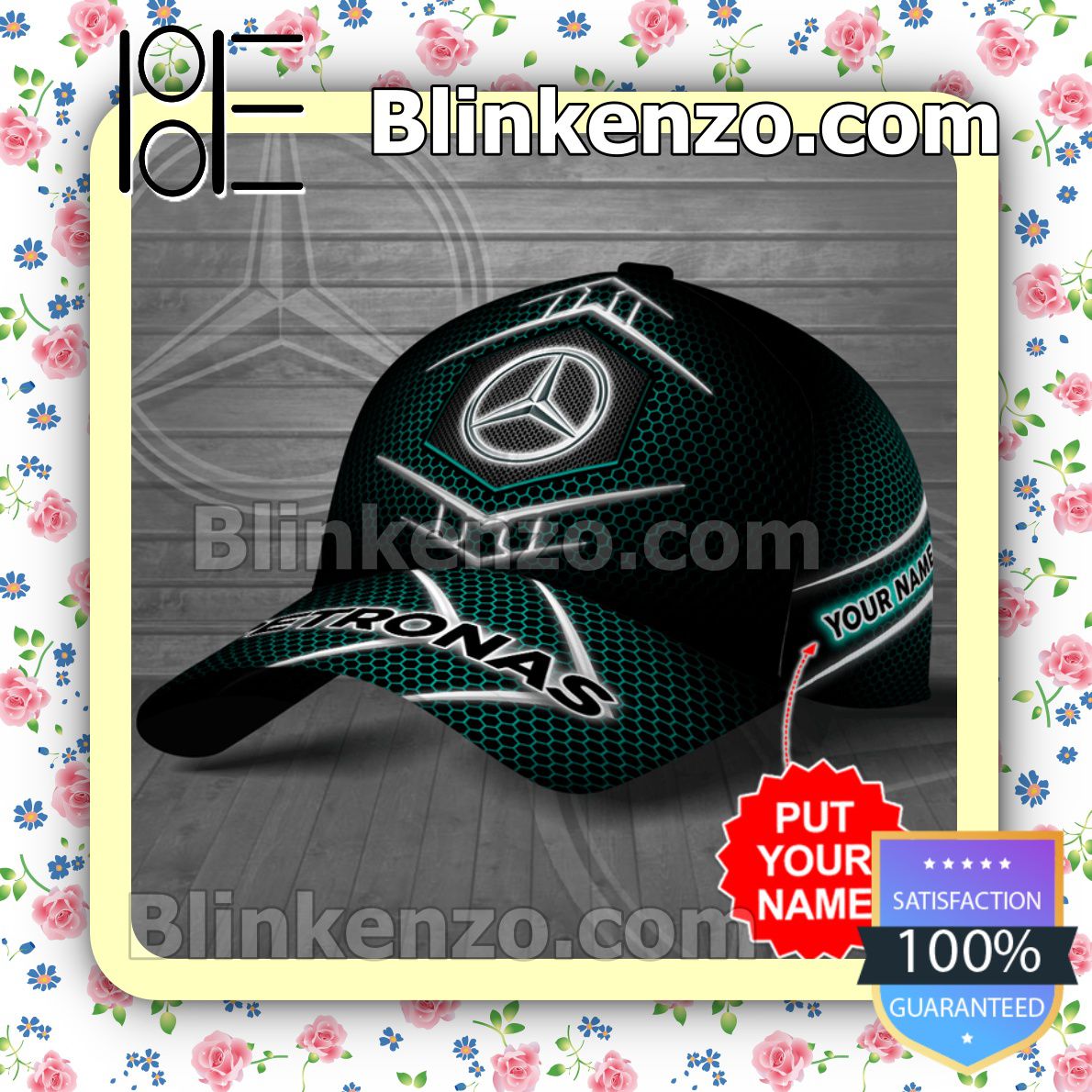 Etsy Personalized Mercedes Petronas Hive Pattern Baseball Caps Gift For Boyfriend