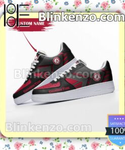 Personalized NCAA Alabama Crimson Tide Custom Name Nike Air Force Sneakers a