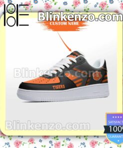 Personalized NCAA Clemson Tigers Custom Name Nike Air Force Sneakers b