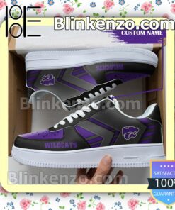 Personalized NCAA Kansas State Wildcats Custom Name Nike Air Force Sneakers