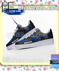Personalized NCAA Kentucky Wildcats Custom Name Nike Air Force Sneakers a