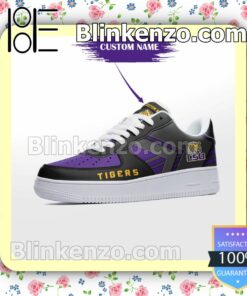 Personalized NCAA LSU Tigers Custom Name Nike Air Force Sneakers b