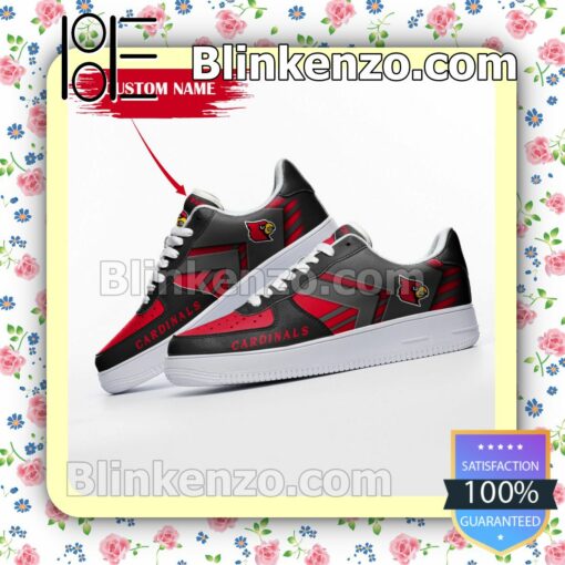 Personalized NCAA Louisville Cardinals Custom Name Nike Air Force Sneakers a