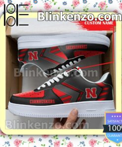 Personalized NCAA Nebraska Cornhuskers Custom Name Nike Air Force Sneakers