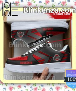 Personalized NCAA Ohio State Buckeyes Custom Name Nike Air Force Sneakers