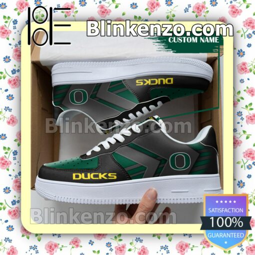 Personalized NCAA Oregon Ducks Custom Name Nike Air Force Sneakers