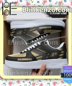 Personalized NCAA Purdue Boilermakers Custom Name Nike Air Force Sneakers