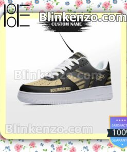 Personalized NCAA Purdue Boilermakers Custom Name Nike Air Force Sneakers b