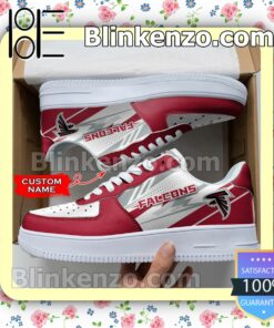 Personalized NFL Atlanta Falcons Custom Name Nike Air Force Sneakers a