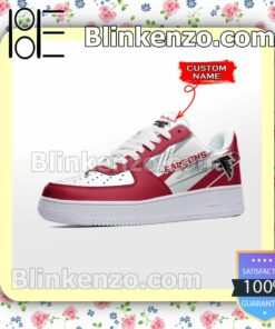 Personalized NFL Atlanta Falcons Custom Name Nike Air Force Sneakers b