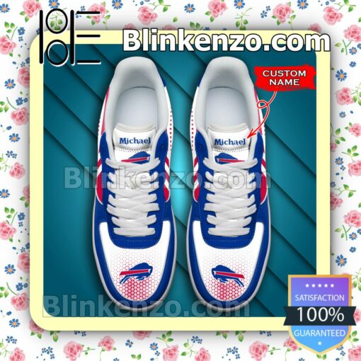 Personalized NFL Buffalo Bills Custom Name Nike Air Force Sneakers