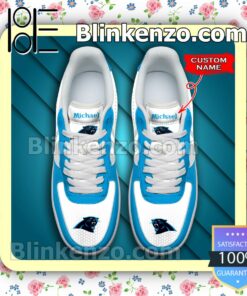 Personalized NFL Carolina Panthers Custom Name Nike Air Force Sneakers