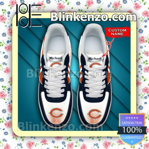 Personalized NFL Chicago Bears Custom Name Nike Air Force Sneakers