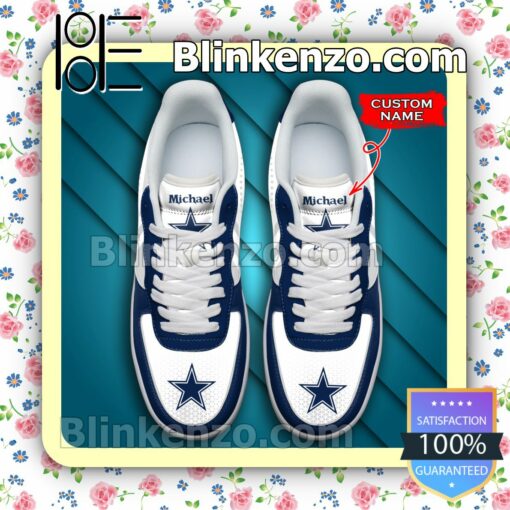 Personalized NFL Dallas Cowboys Custom Name Nike Air Force Sneakers