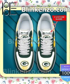 Personalized NFL Green Bay Packers Custom Name Nike Air Force Sneakers