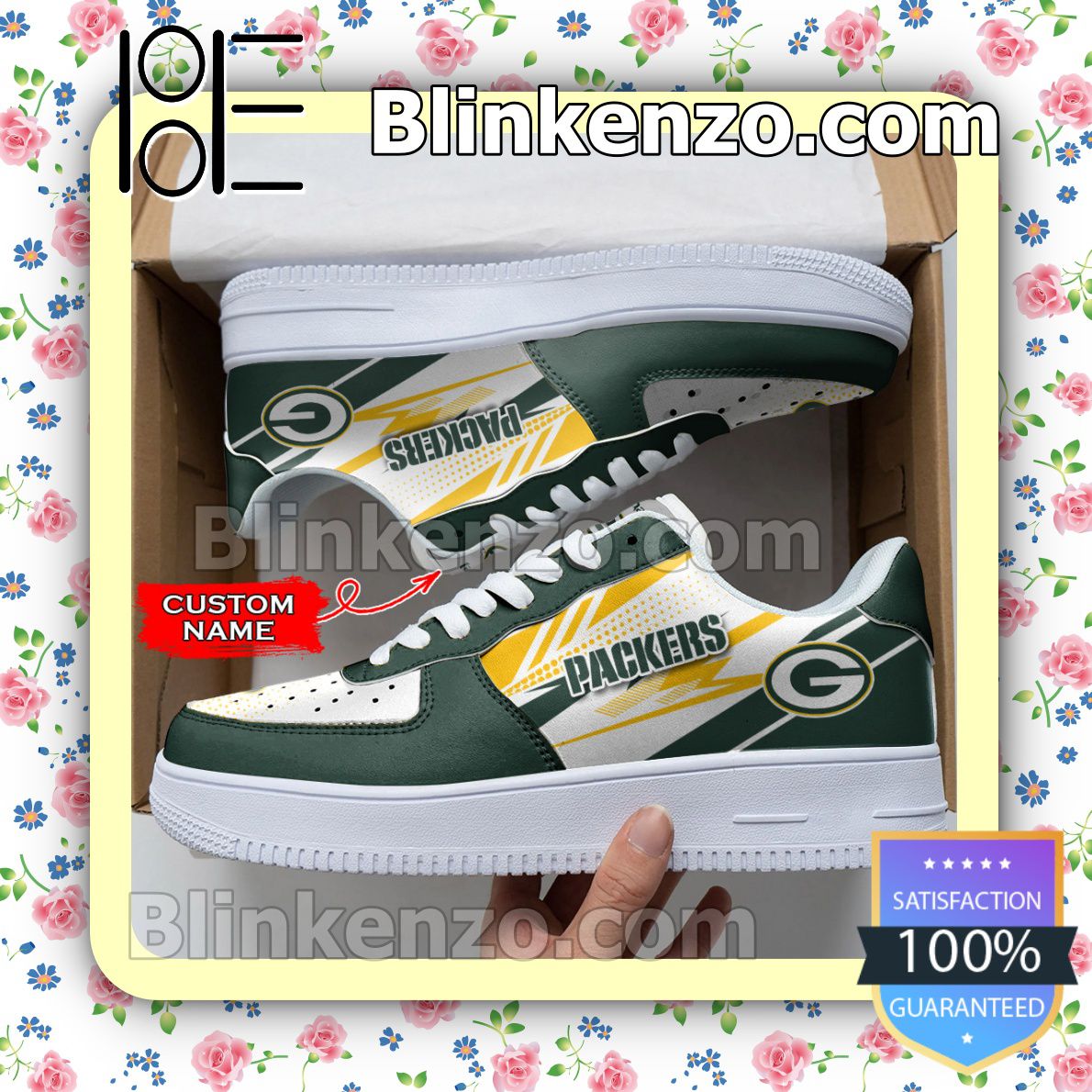 Personalized NFL Green Bay Packers Custom Name Air Force Shoes - Tagotee