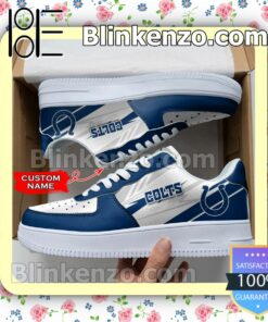 Personalized NFL Indianapolis Colts Custom Name Nike Air Force Sneakers a
