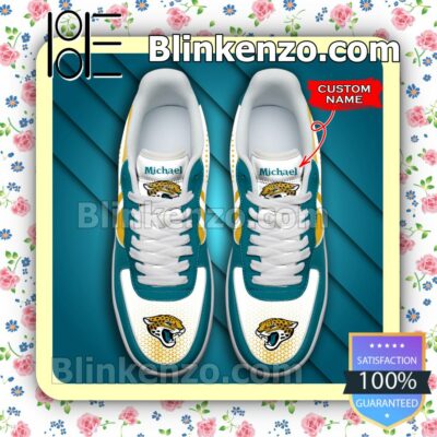 Personalized NFL Jacksonville Jaguars Custom Name Nike Air Force Sneakers