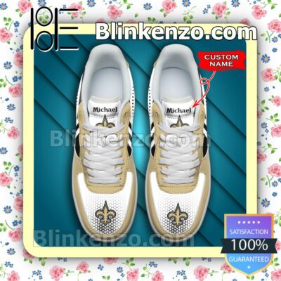 Personalized NFL New Orleans Saints Custom Name Nike Air Force Sneakers