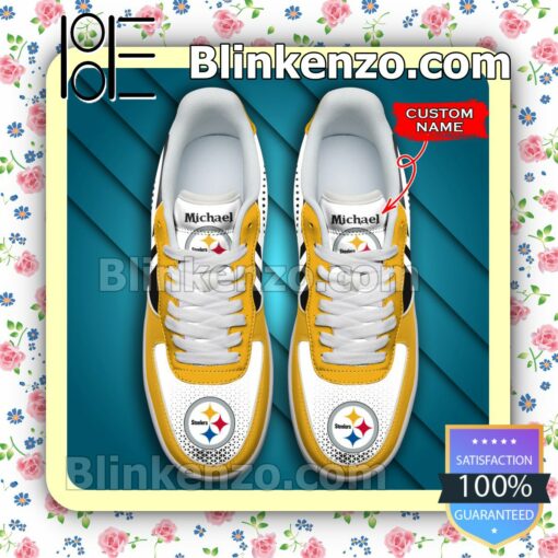 Personalized NFL Pittsburgh Steelers Custom Name Nike Air Force Sneakers