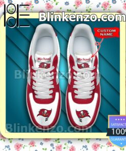 Personalized NFL Tampa Bay Buccaneers Custom Name Nike Air Force Sneakers